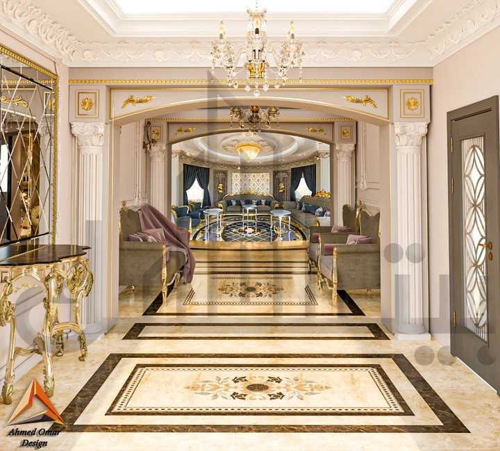 interior villa design in new cairo