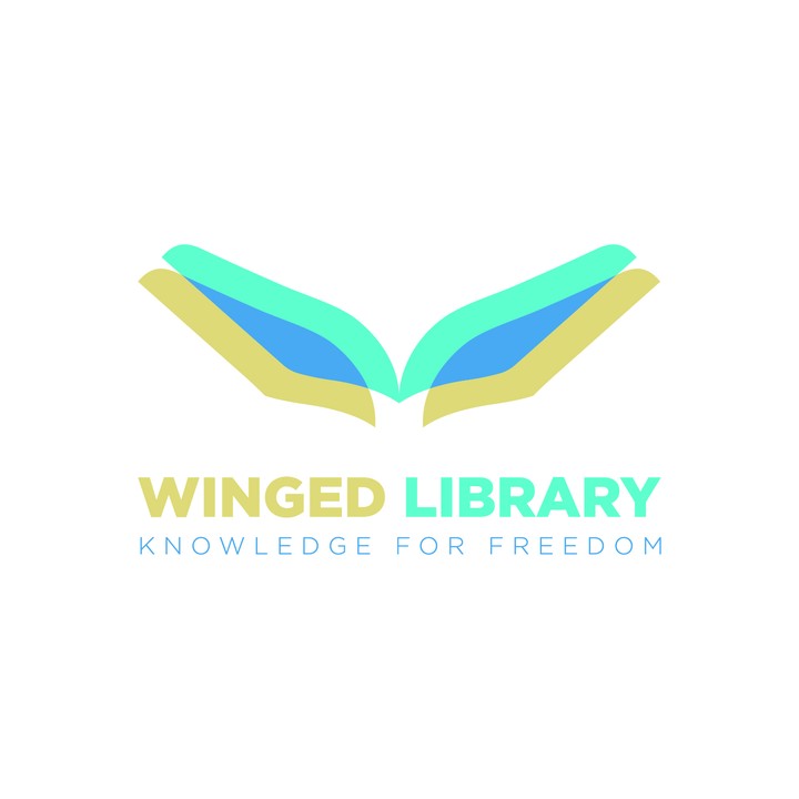 Winged Library Logo design