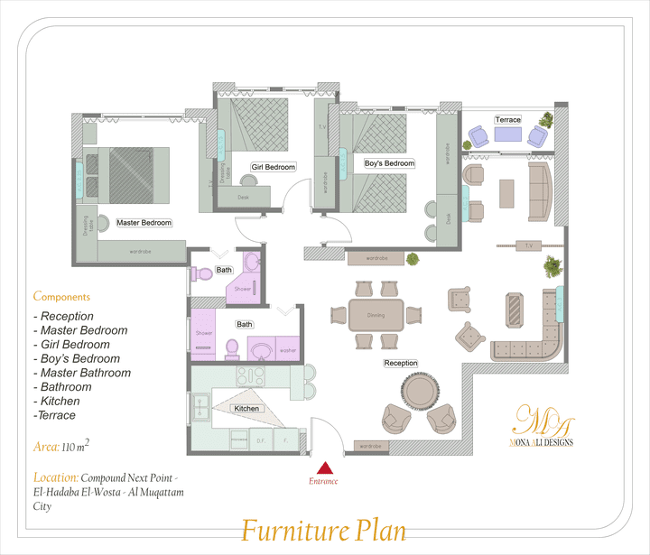 2D Furniture plan