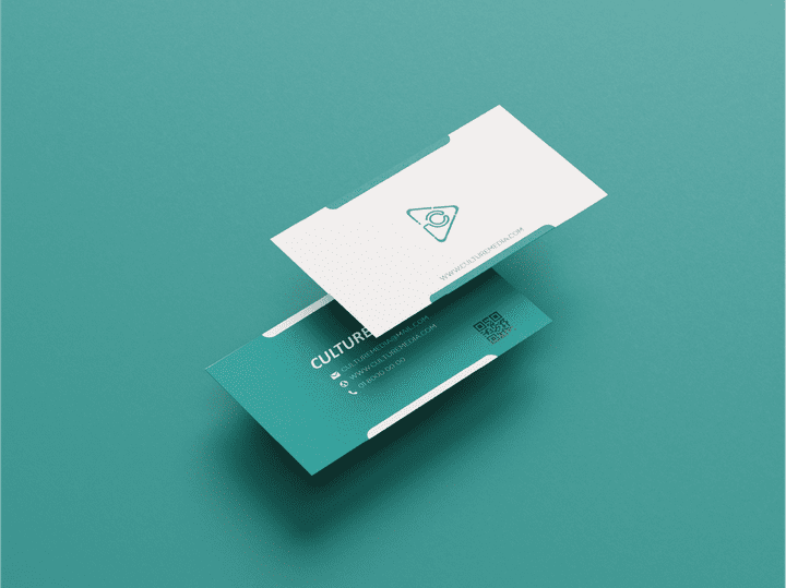 business card design for CULTURE CLASH media