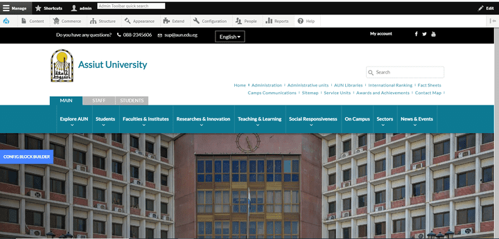 Assiut University Web Portal