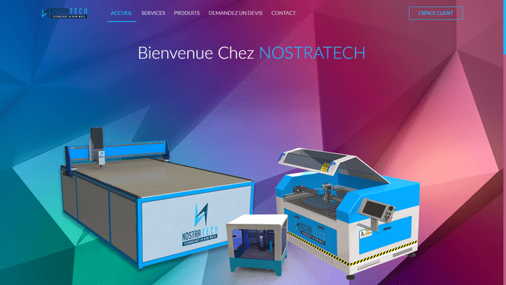 NOSTRATECH.TN RESPONSIVE WEBSITE