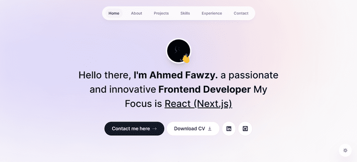 معرض اعمال خاص مبني باستخدام Next.Js