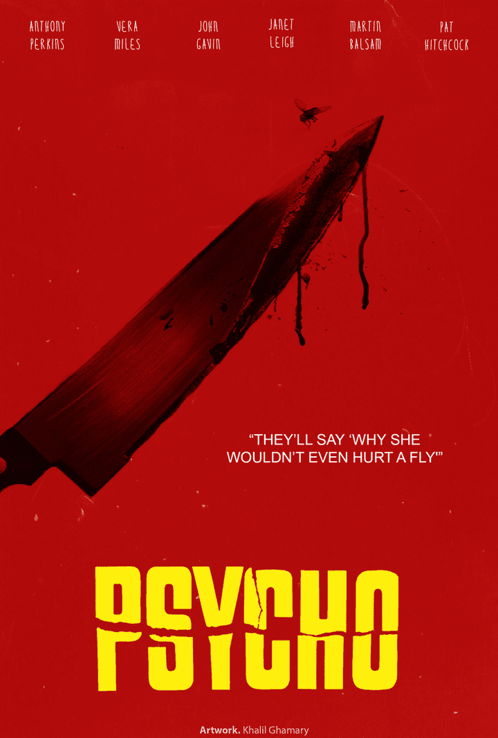 Psycho - Minimalist Movie Poster