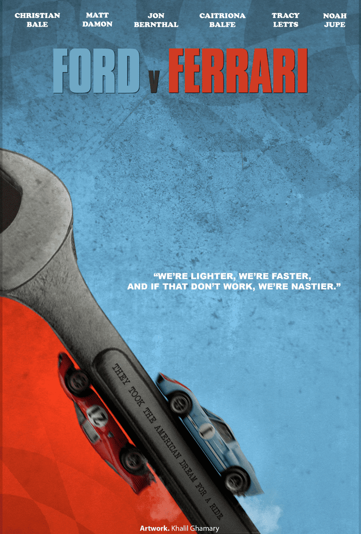 Ford v Ferrari - Minimalist Movie Poster