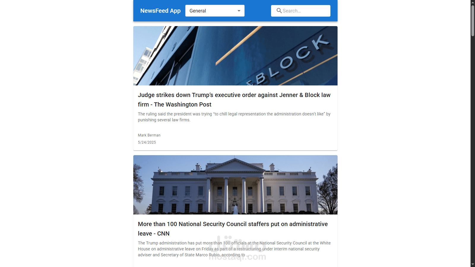 NewsFeed / Front-End