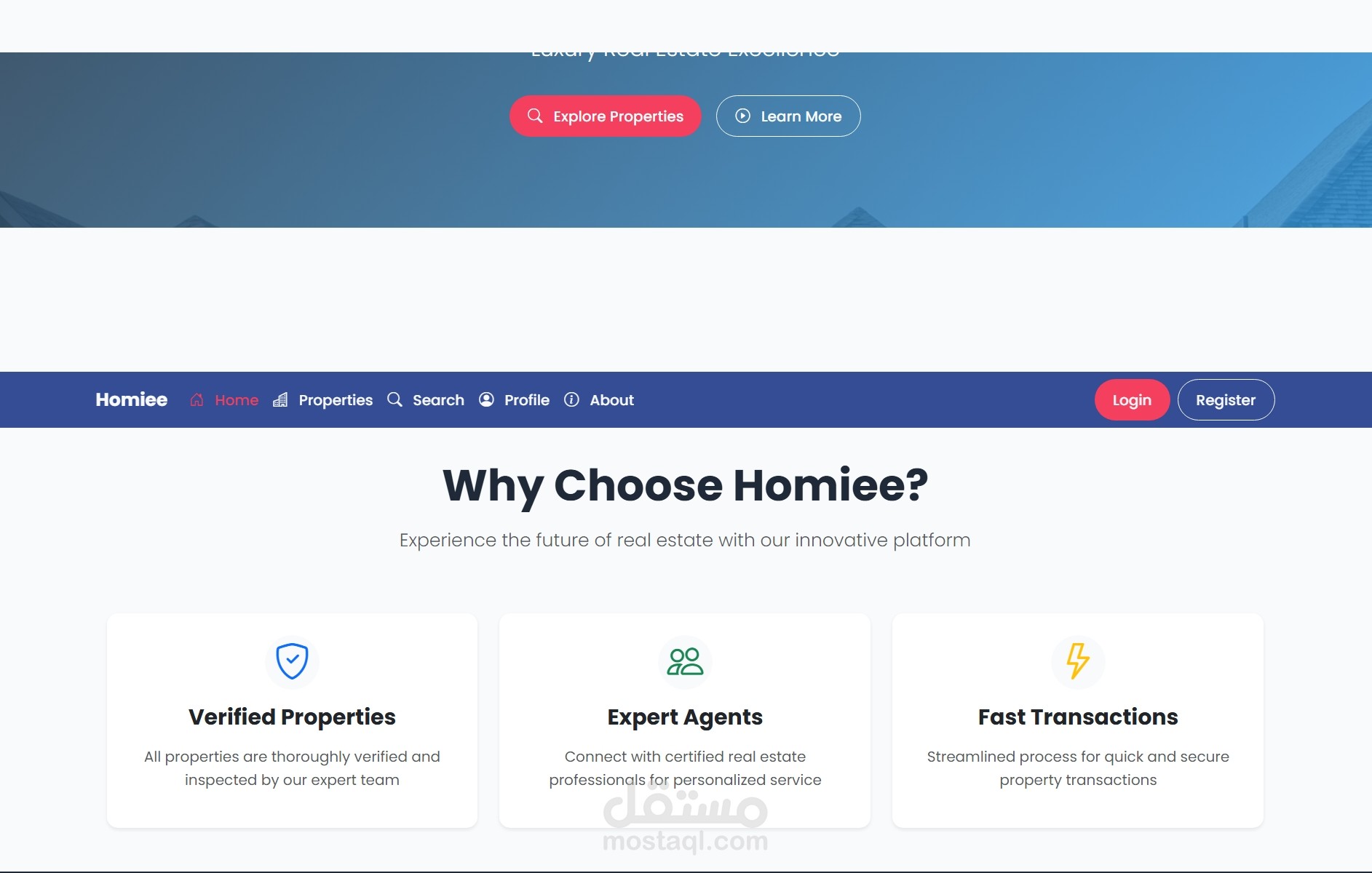 Homiee Real Estate Management System