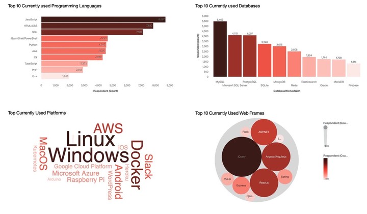 Development tools survey analysis - Interactive Dashboard