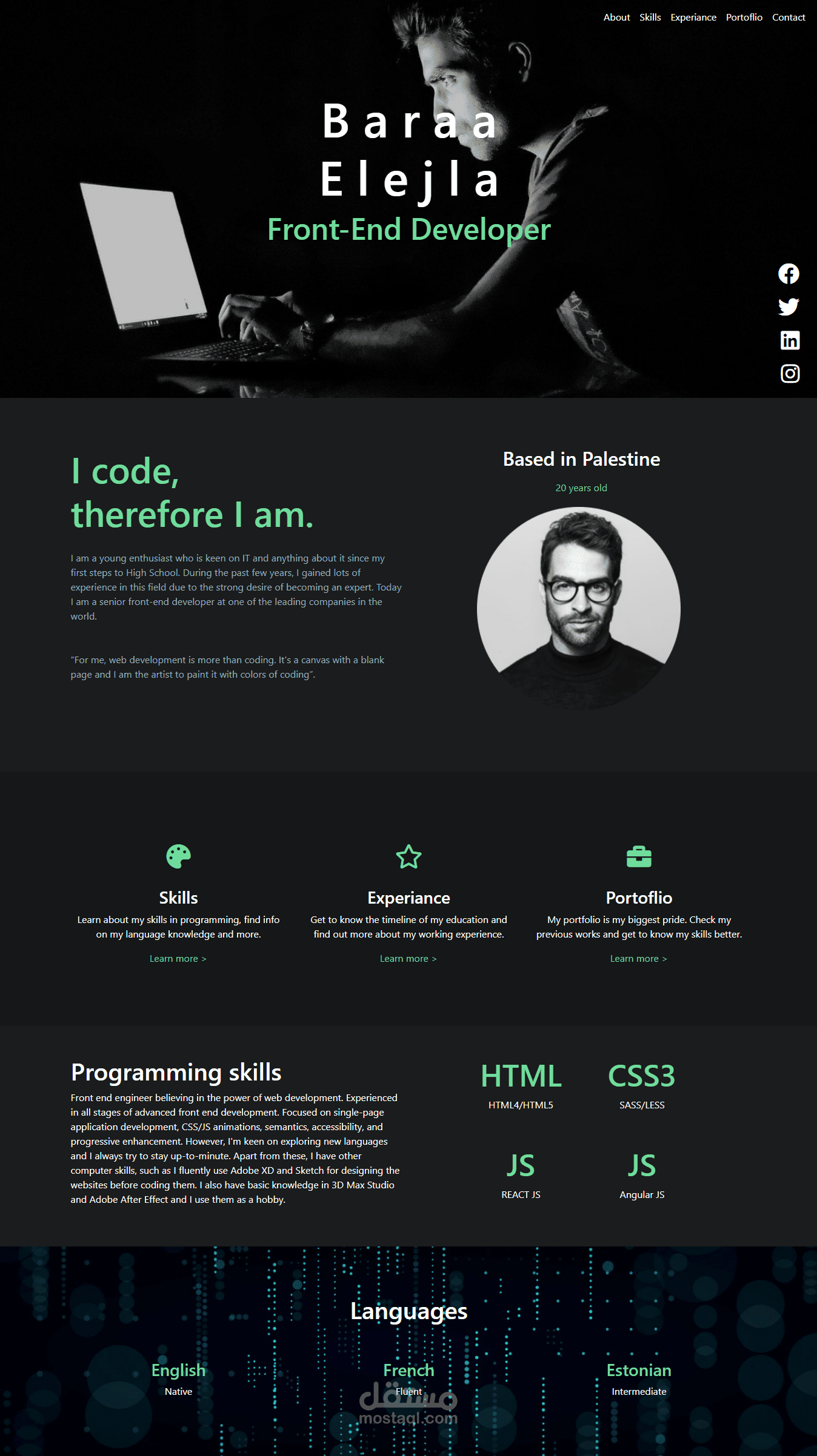 Cv For Front End Developer cv-for-front-end-developer