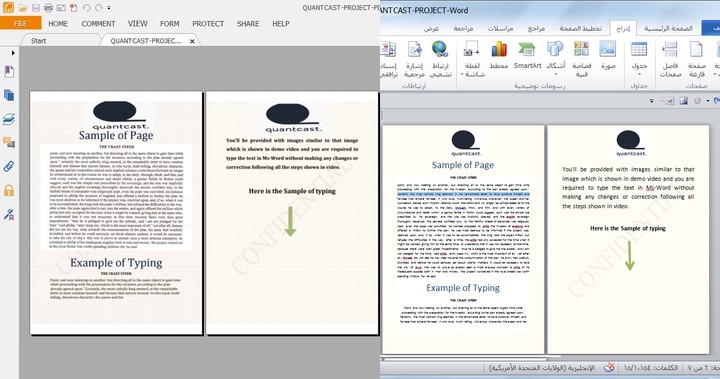 تفريغ نصي يدوي من pdf إلى word