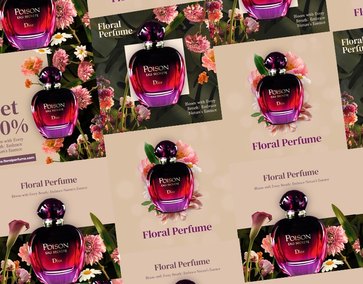 Perfume Manipulation Social Media Post Design