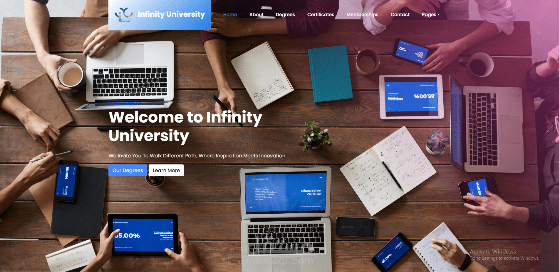 http://www.infinityuniversity.us/