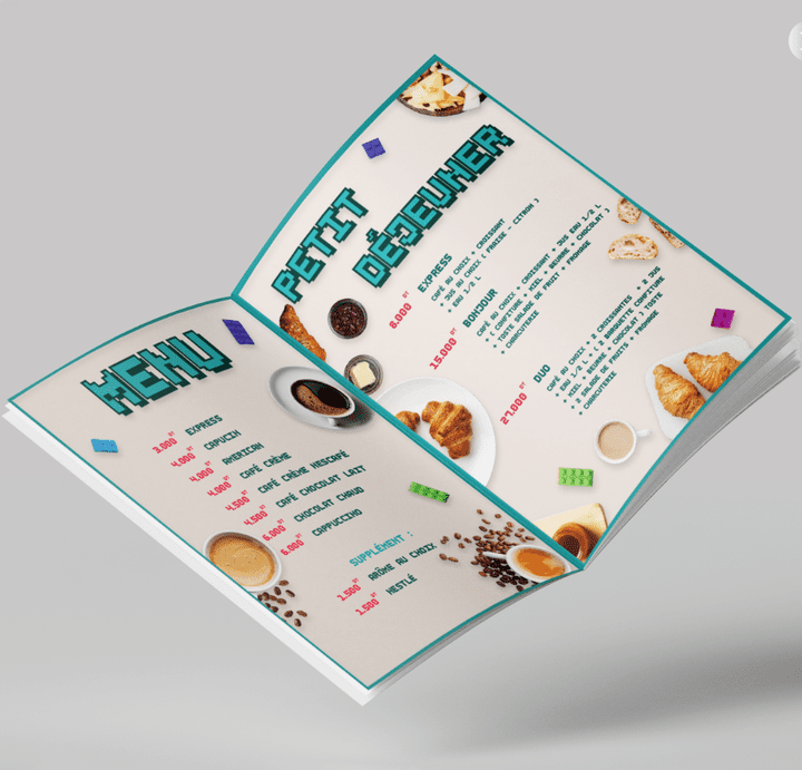 Menu Design for Restaurants and Cafés