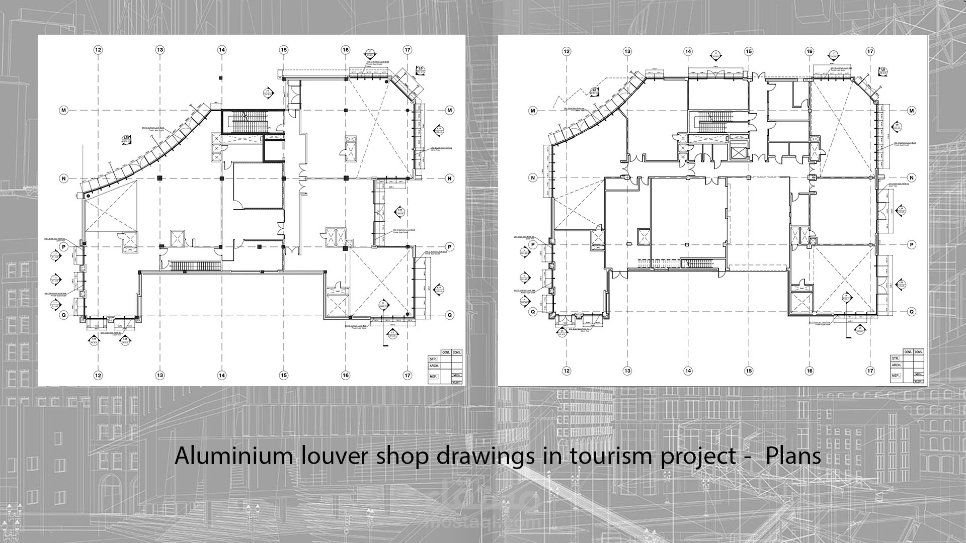 رسم المخططات المعمارية والتنفيذية للمباني باستخدام Autocad