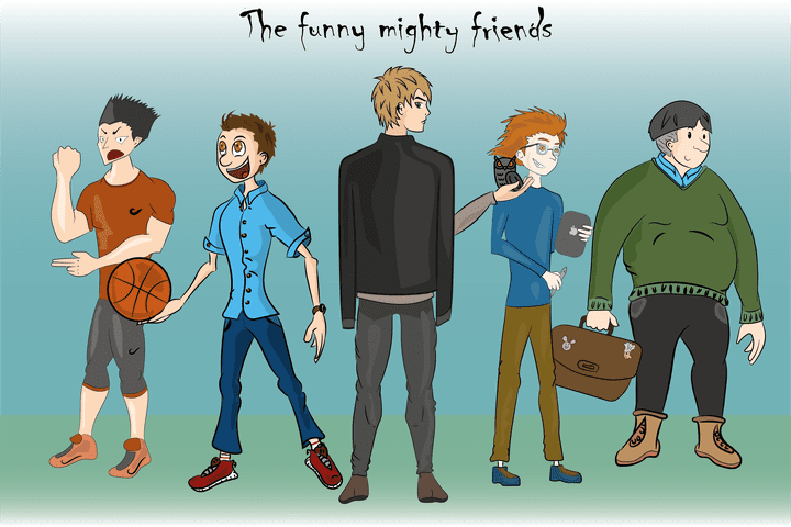 The funny mighty friends