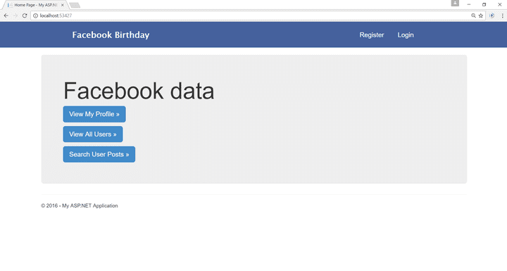 جلب بيانات احصائية عن المستخدم في الفيبسوك