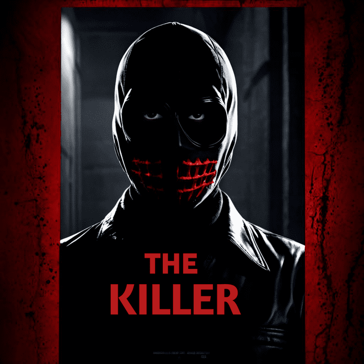 تصميم بوستر فيلم رعب بإسم THE KILLER