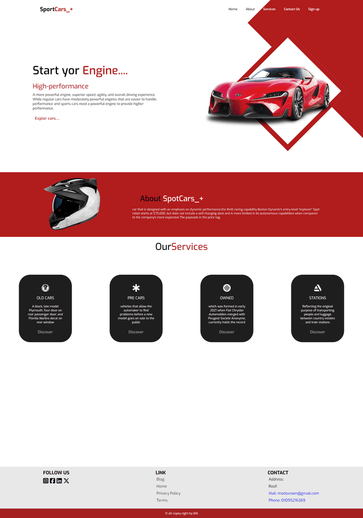 Creating an Engaging Sports Car Websit