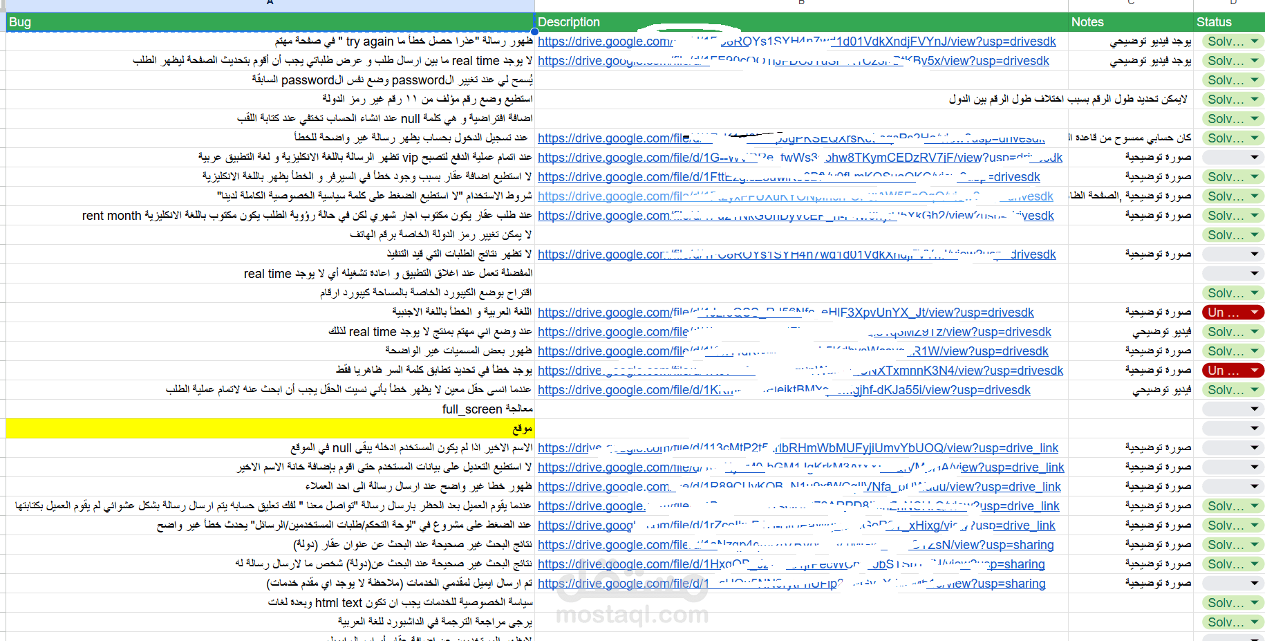 تقارير العمل