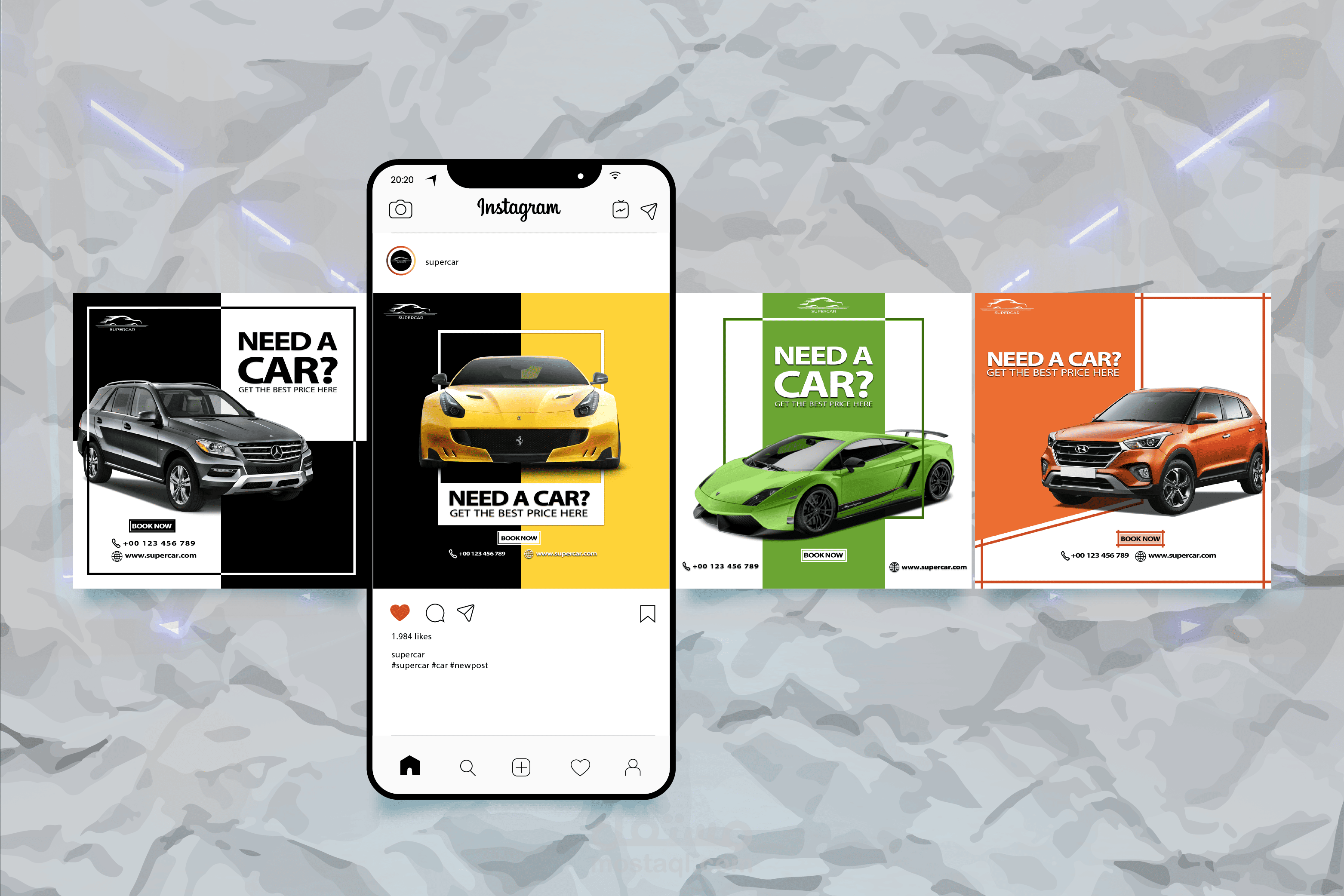 Cars social media post | مستقل