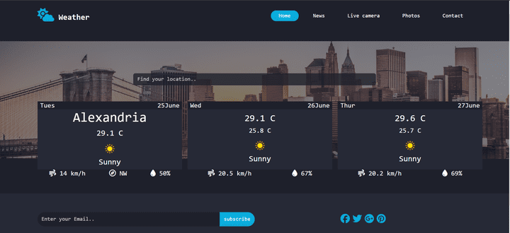 weather web app