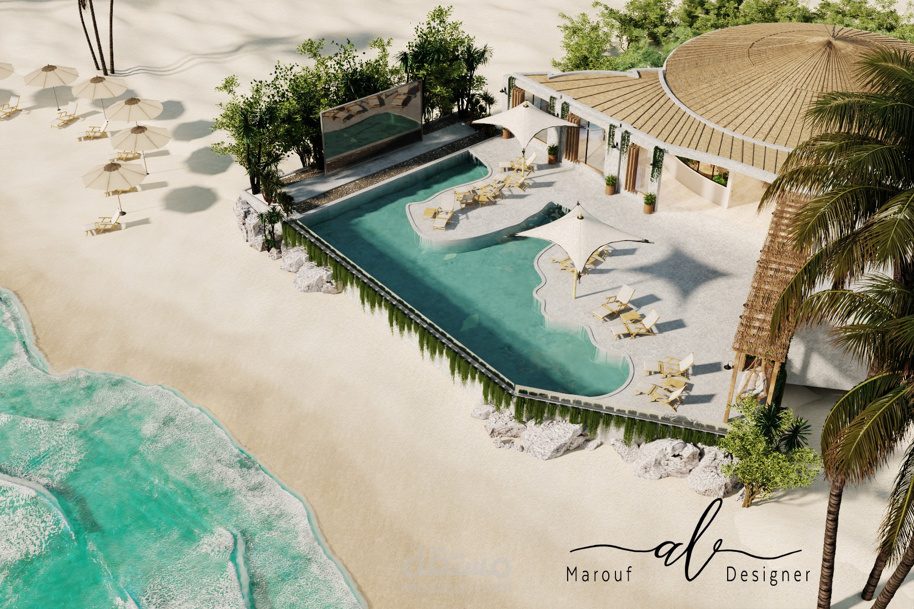 تصميم خارجي لمنتجع في المملكة العربية السعودية Exterior Design for a Resort in KSA