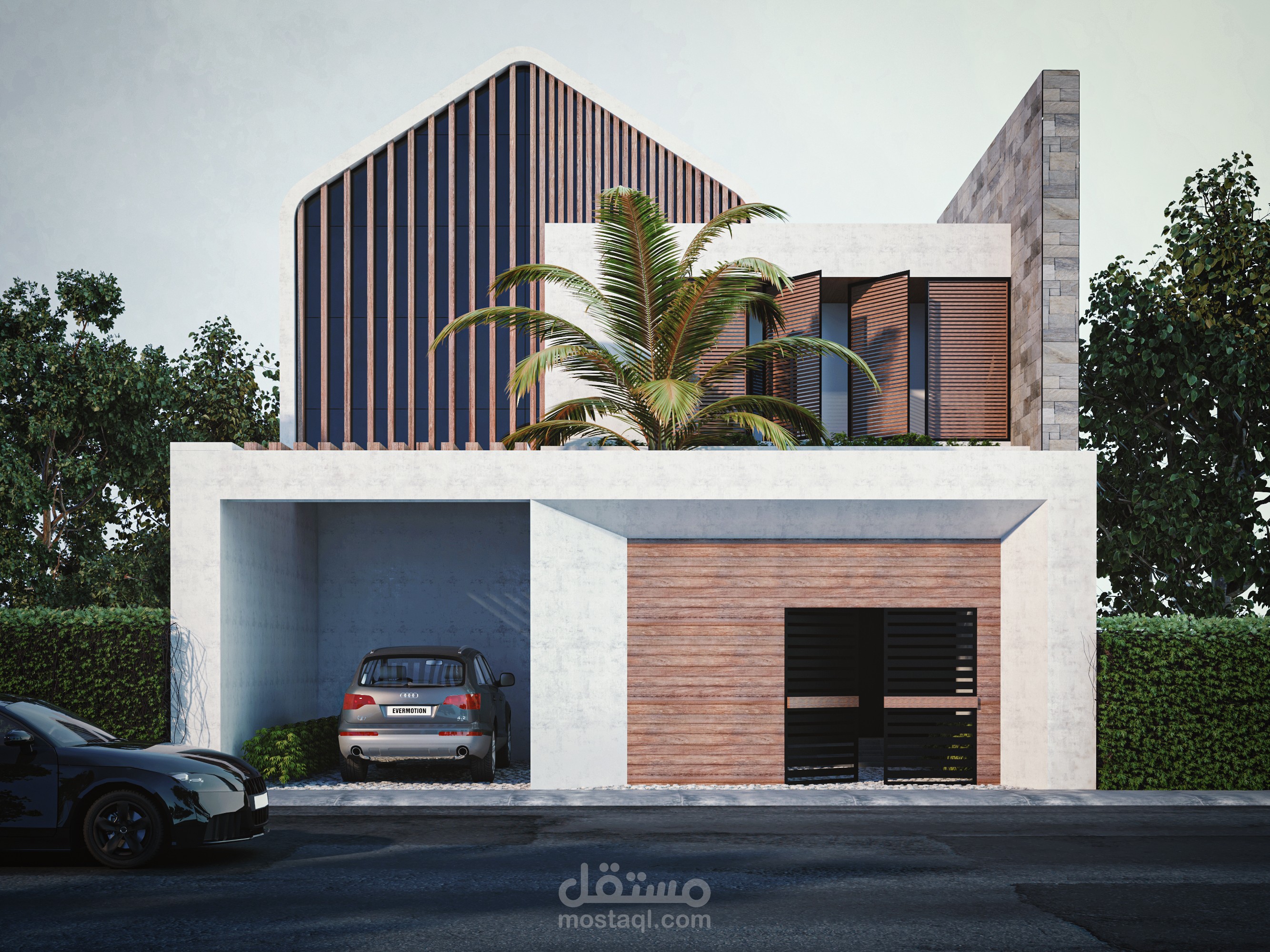 Villa exterior design