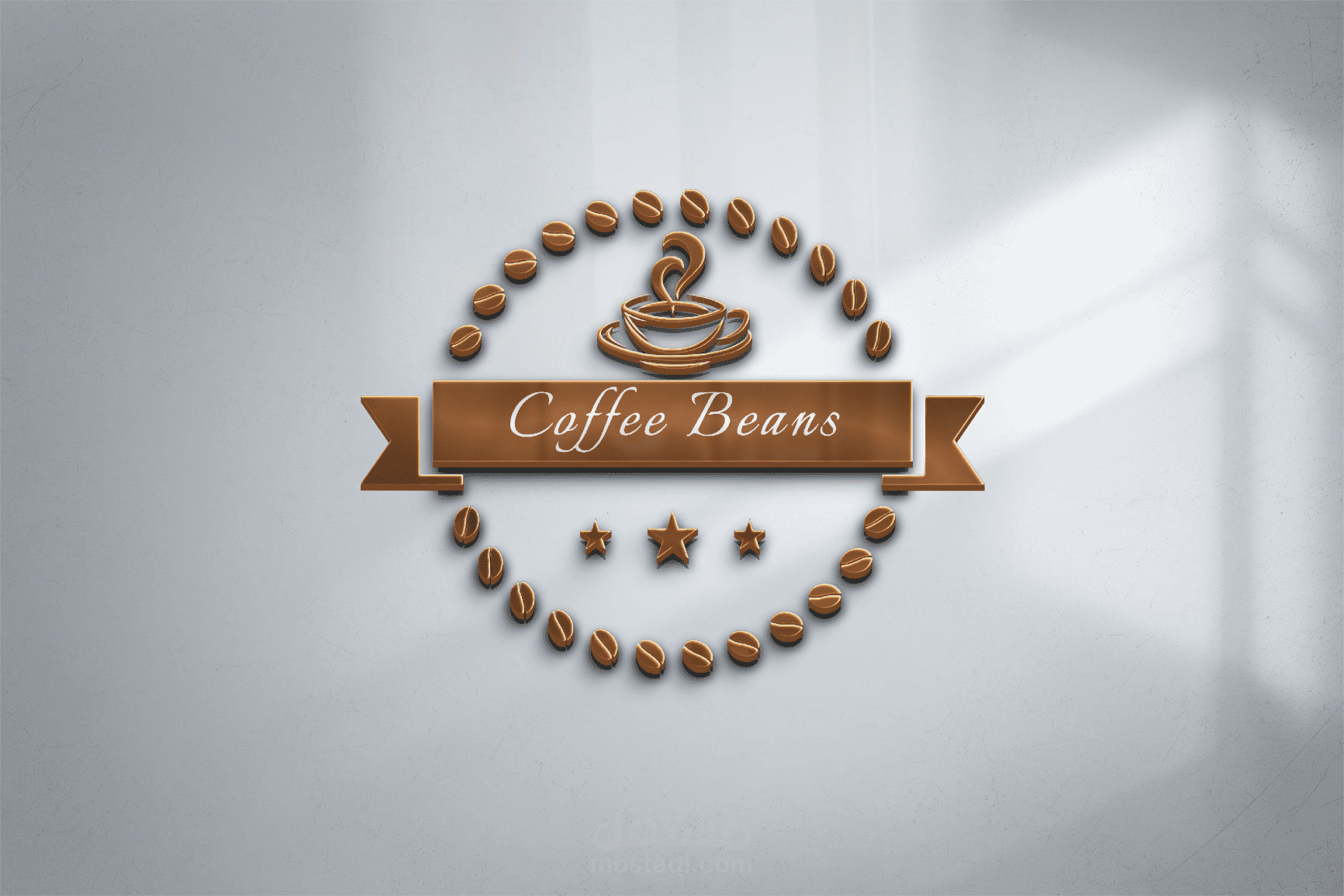 تصميم شعار Logo لمحل بيع القهوة