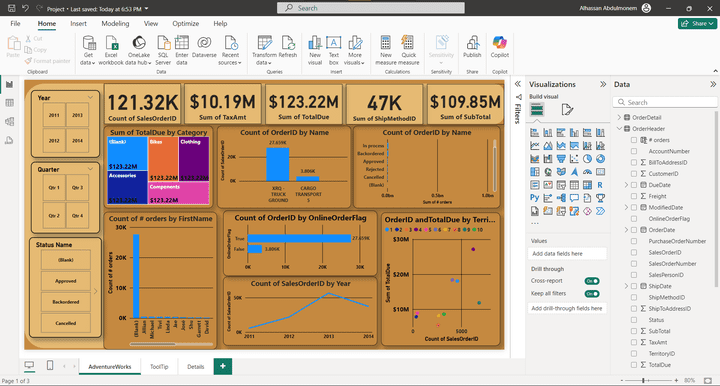 تحليل البيانات باستخدام Power BI