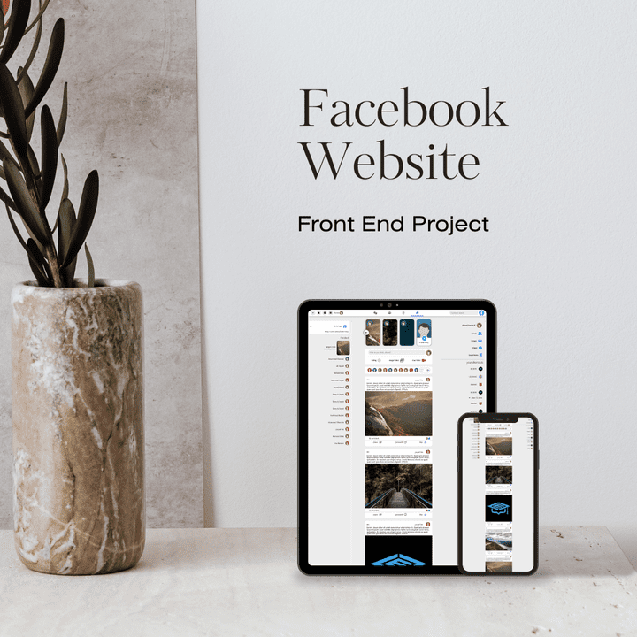 facebook front end home page