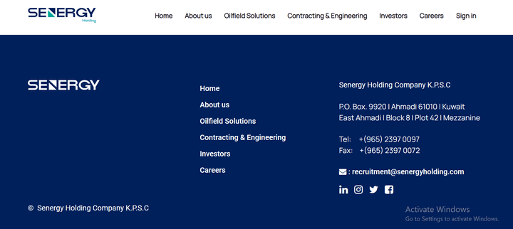 Odoo ERP system for Oilfield Company