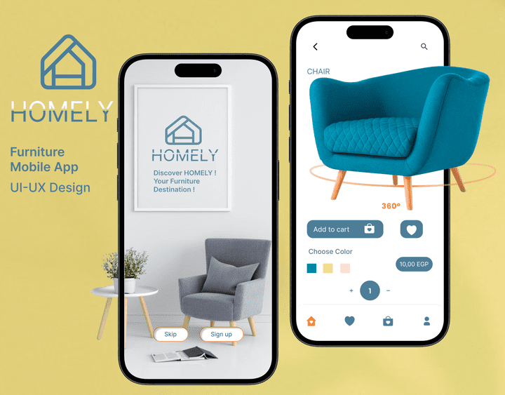 Mobile app for furniture store