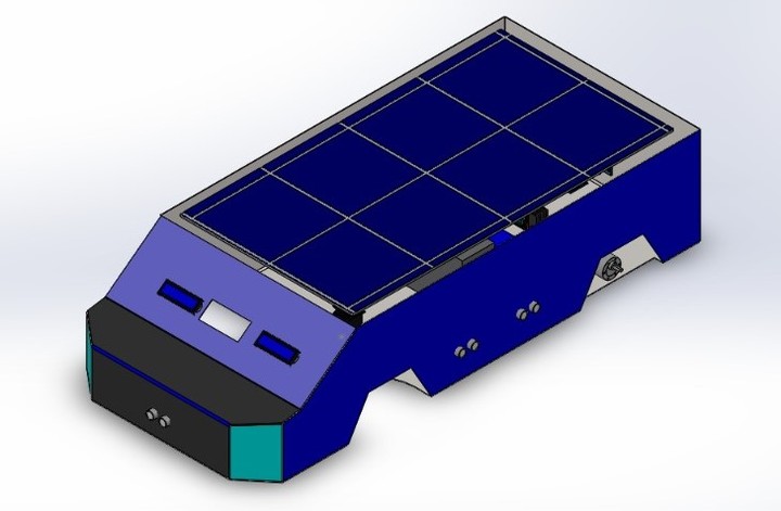 solar-powered autonomous car,