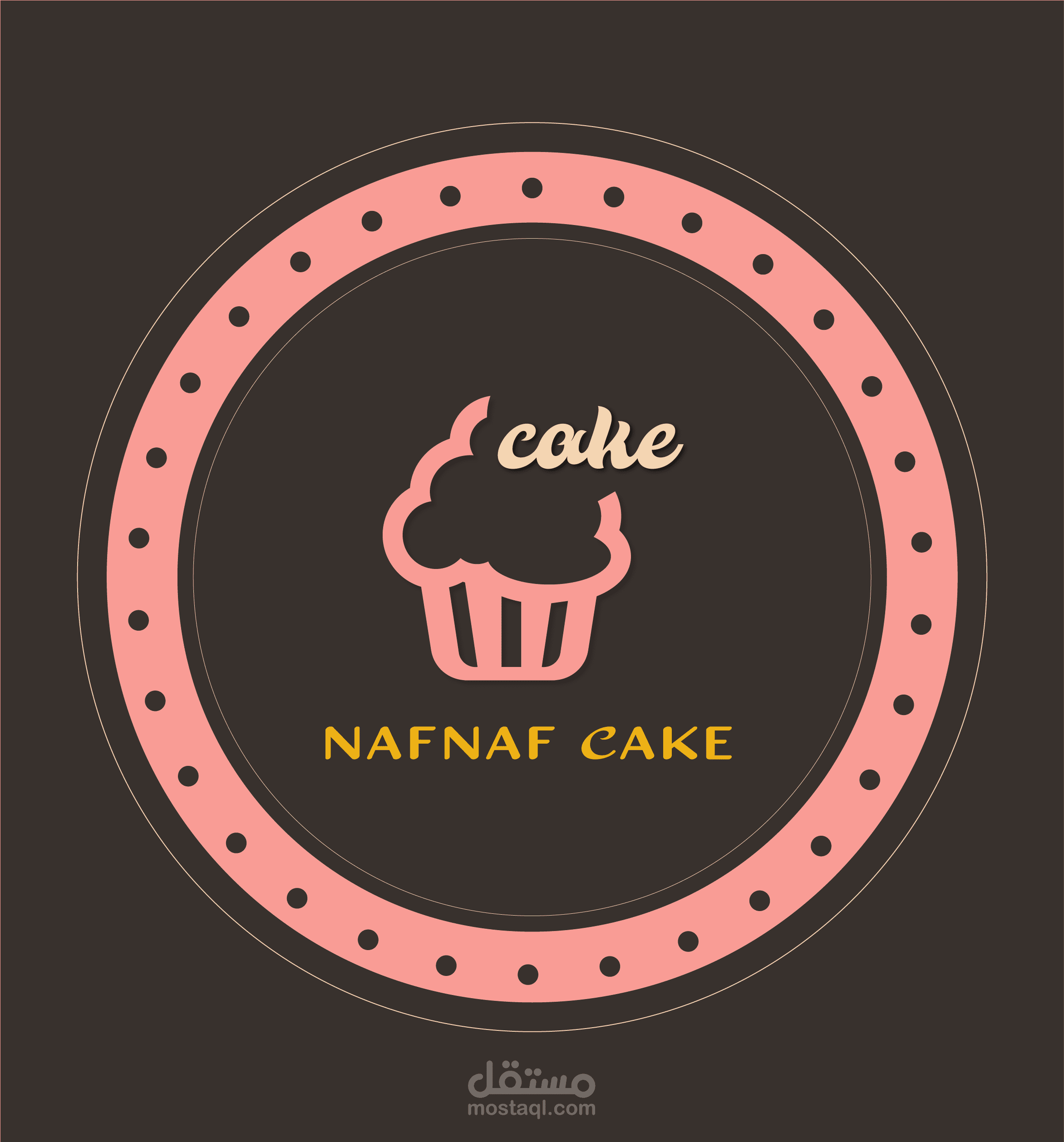 تصميم لوجو لصفحةnafnaf cake