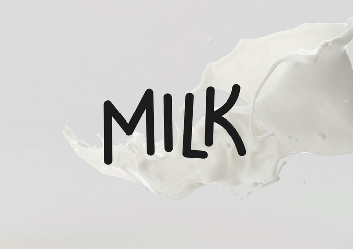 تصميم شعار لمركز بيع الحليب MILK