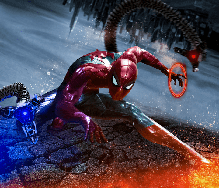 spiderman photomanipulation