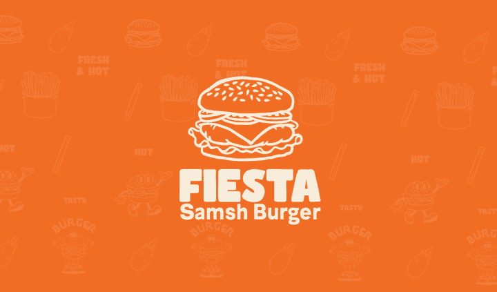 Fiesta Smash Burger Logo Desgin