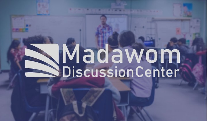 Madawom Discussion Center Logo desgin