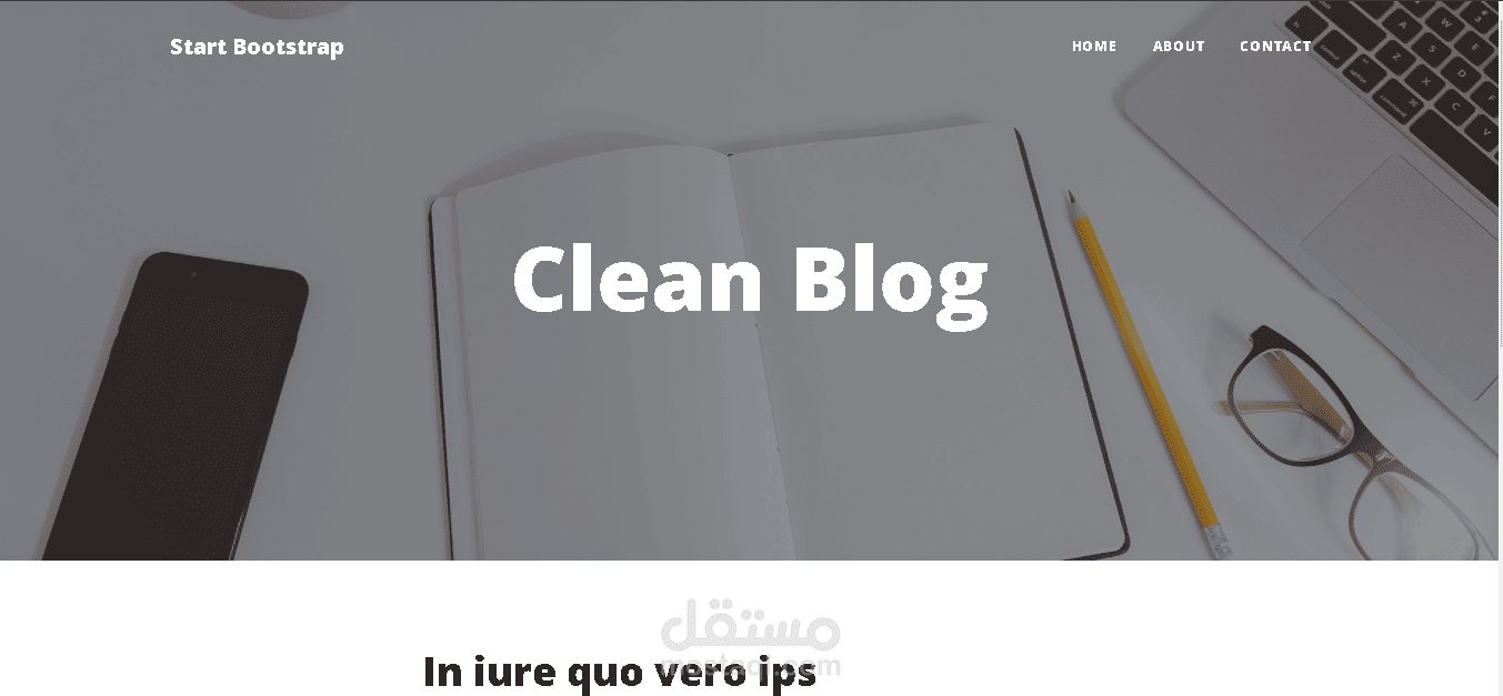 Clean blog with admin dashboard | مستقل