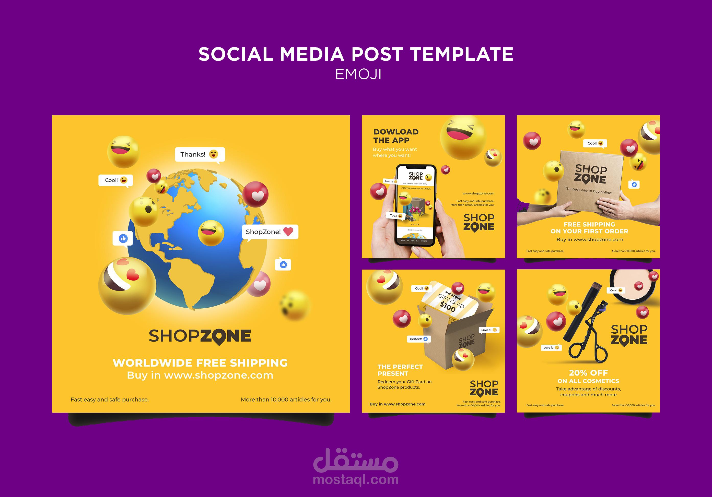 تصميمات سوشيال Shop Zone