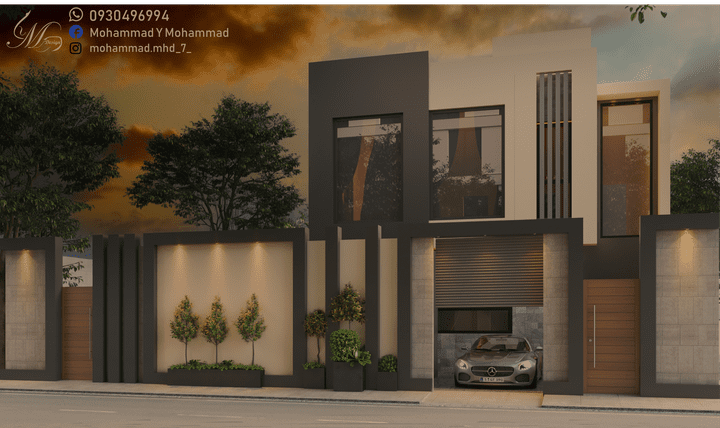 Modern villa فيلا بتصميم حديث