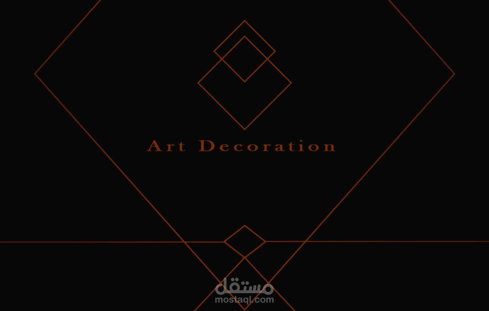 Business card for art decoration