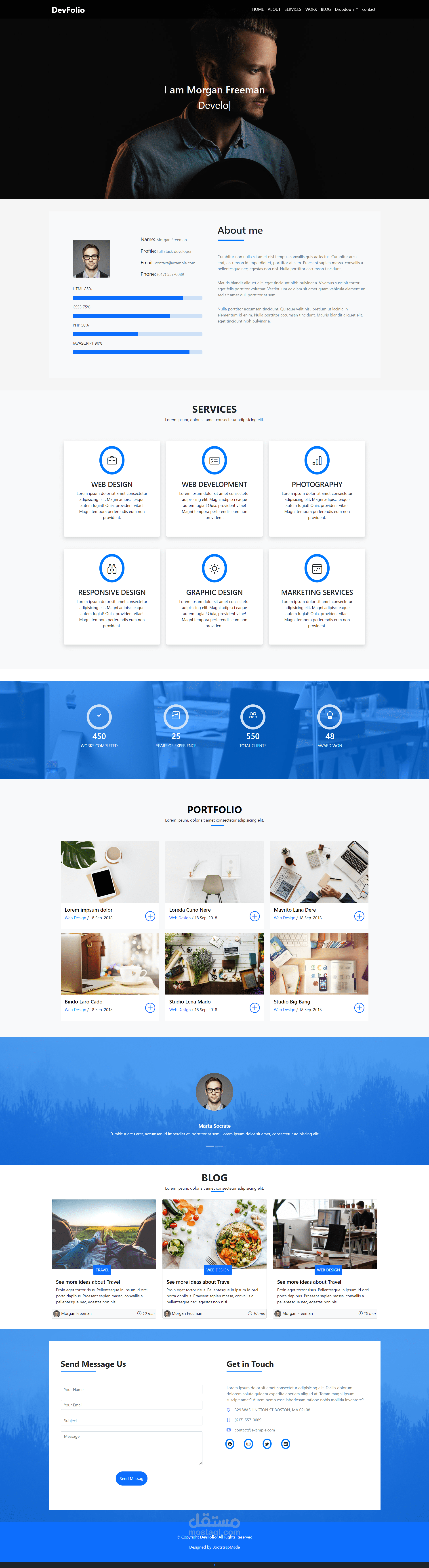 DevFolio web Site