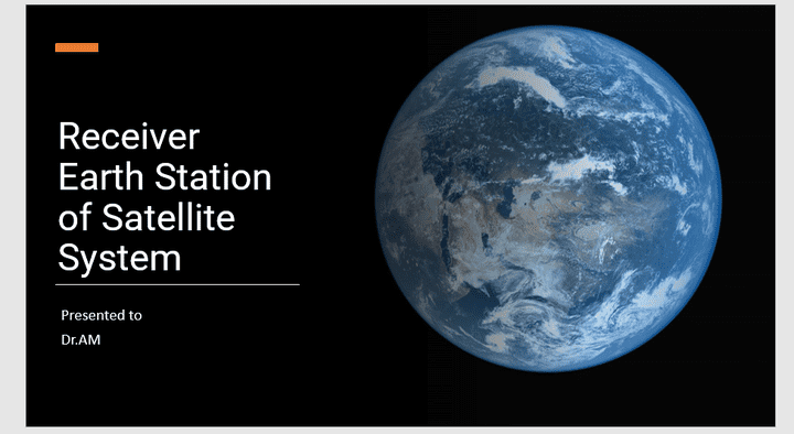 Receiver Earth Station of Satellite System