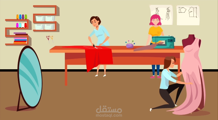 تصميمنا للتعبير عن المسواه بين الرجل والمرأة في العمل  موشن جرافيك  #موشن_جرافيك #motiongraphics