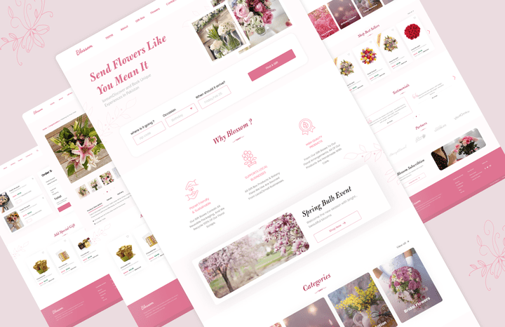 Blossom floral website