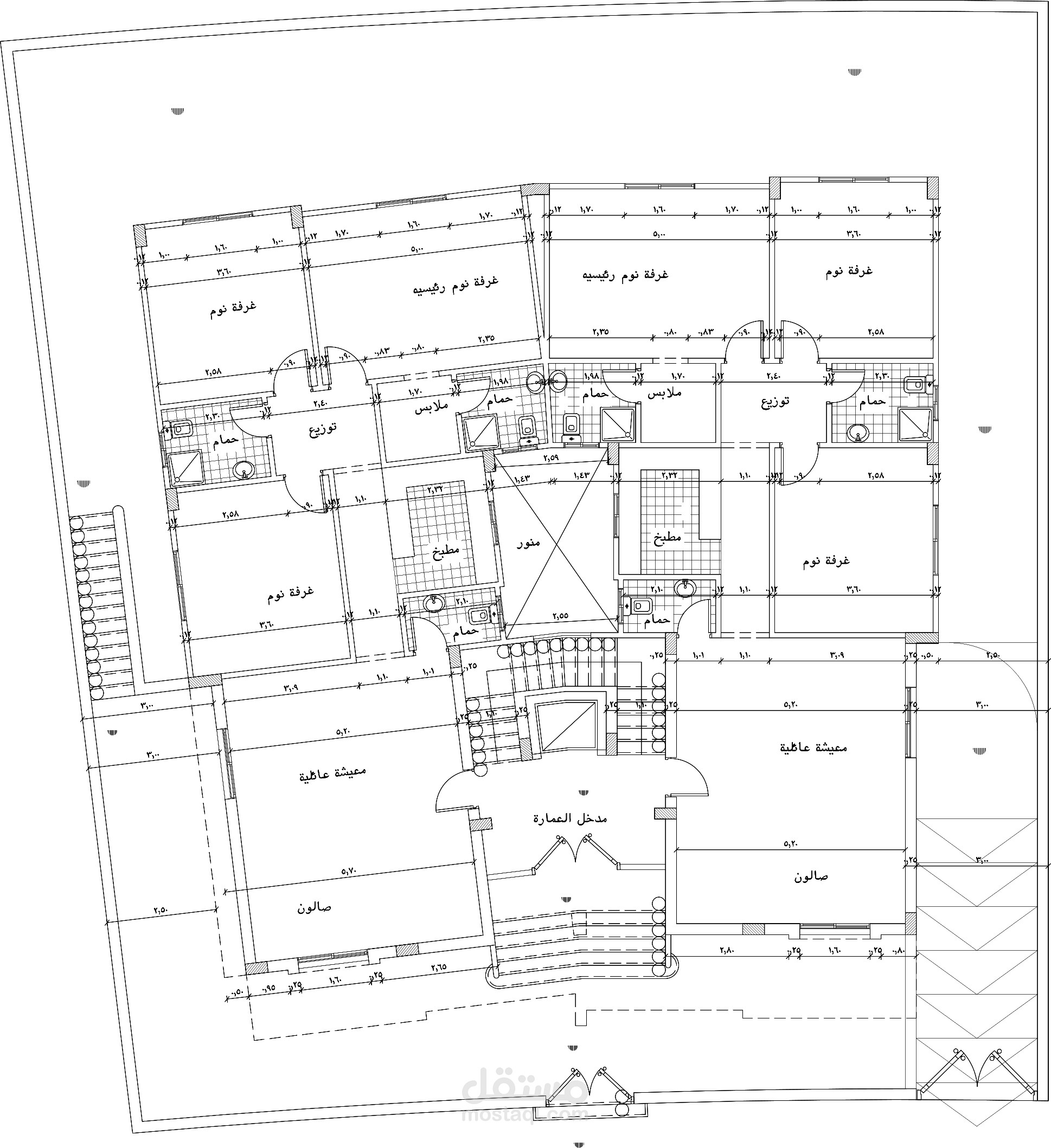 تصمايم ثنائية الابعاد ( 2D Plans) لعدة مشاريع مختلفة