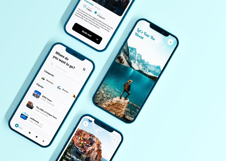 Travel app concept