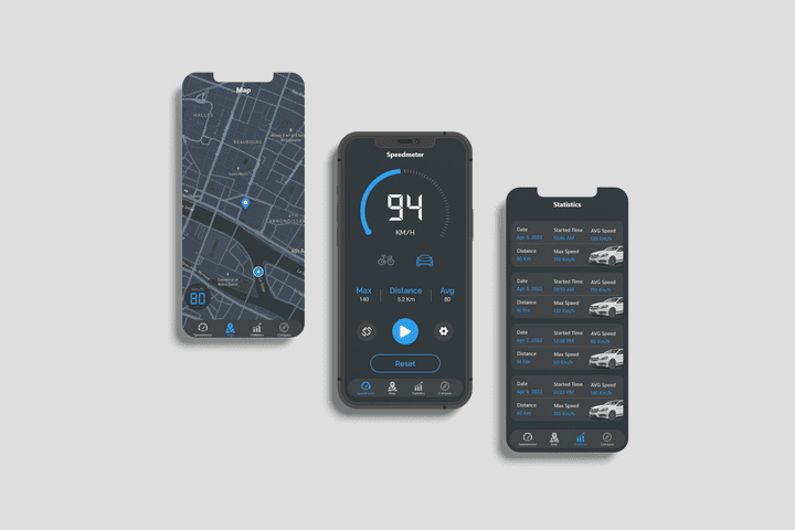 Speedmeter app design