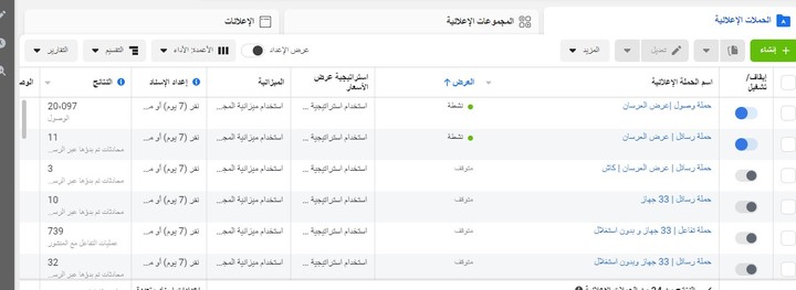 حملات اعلانية لمنصة الفيس بوك